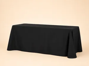 Black Rectangle Tablecloth 