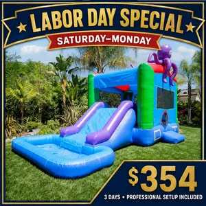 Saturday–Monday Labor Day Extravaganza | Octopus Bouncer Slide Combo