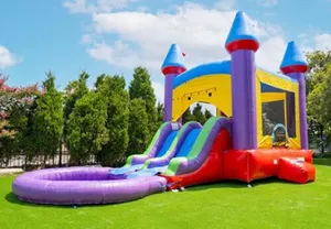 Birthday Party - Up to 50 Guests | Jelly Bean 14x17 Bouncer Dual Slide Pool