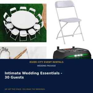 Intimate Wedding Essentials - 30 Guests
