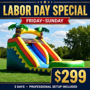 Friday–Sunday Labor Day Extravaganza | Tropical Aloha 14' Water Slide