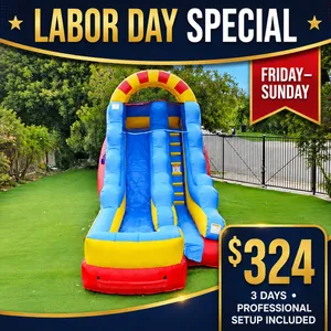 Friday–Sunday Labor Day Extravaganza | Circus 15' Mega Water Slide