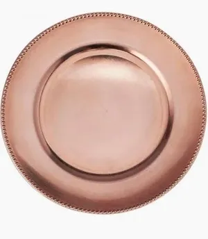 Metallic Round Charger Plate