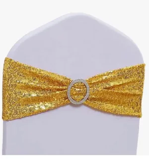 Sequin Spandex Chair Sash