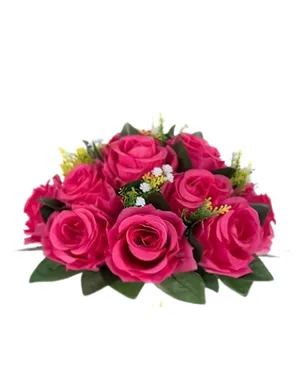 Hot Pink Silk Flower Ball
