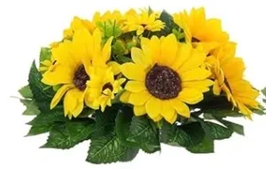 Sunflower Silk Flower Ball