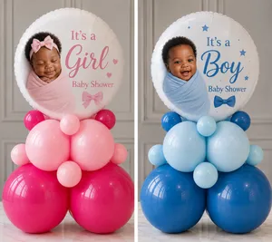 Baby Girl or Boy Balloon Stack