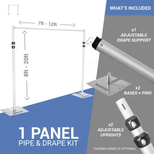 Backdrop Kit - 8ft to 20ft (1 panel)
