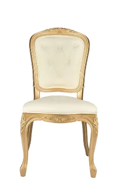 Royal Chair- Ivory Gold