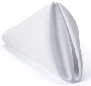 White polyester napkin