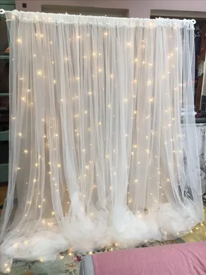 Backdrop sheer curtain 