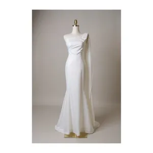 One shoulder bow dress