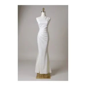 One-shoulder slit dress
