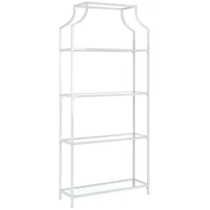 White Metal Etagere