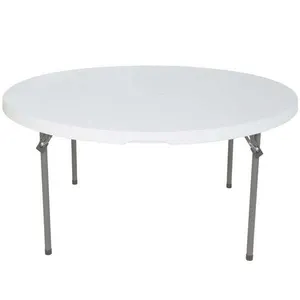 WHITE ROUND TABLE - 60 INCHES
