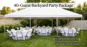 40-Guest Backyard Party Package