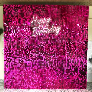 Hot Pink Shimmer Wall 