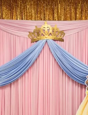 Rental - Gold Metal Crown for Wall or Backdrop Decor