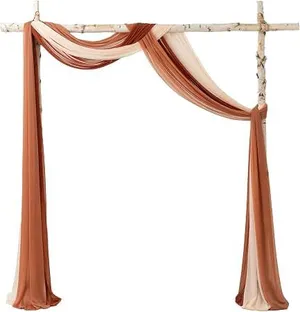 20' Terracota chiffon drape