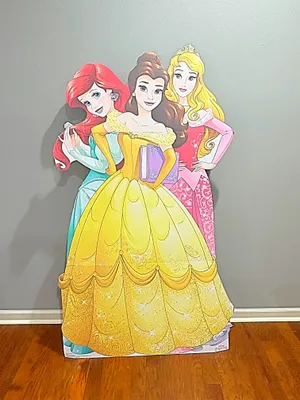 Rental - Cardboard Ariel, Belle & Aurora Cutout Standup - Disney Princess