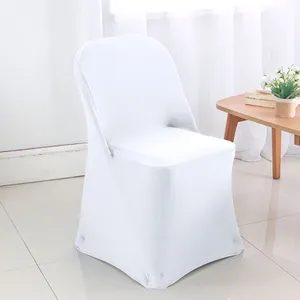 Spandex white folding chair cover