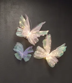 Rental - 3 pcs set / Large Butterfly (s), 23.6 in with LED lights