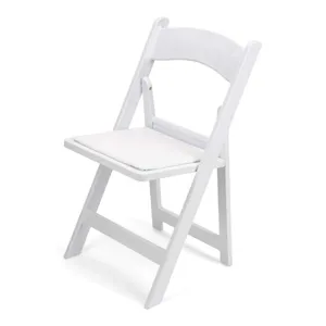 White Resin Foldable Chair