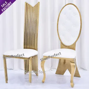 Modern gold wedding chair
