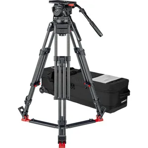 Kit Tripé Video 25 Plus Fibra de Carbono (Ground-Spreader) 150mm SACHTLER