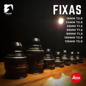 Kit 7 Lentes Leica R Super Speed (Summilux) PL Rehoused TLS/Cinescope