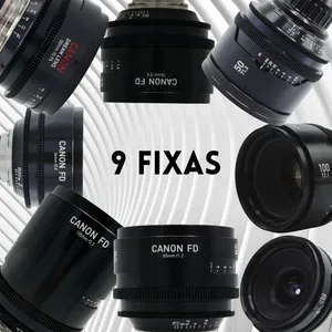 Kit 9 Lentes FD + Rangefinder PL Rehoused (WPO) CANON