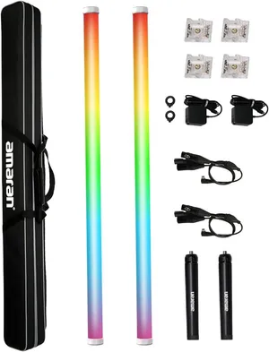 Kit 2 Tubos Led PT2C (60cm) RGBWW AMARAN