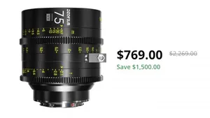 DZOFilm VESPID 75mm T2.1 Lens PL Mount