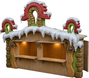 Old-style Market Stall Module (3) 6x2 m