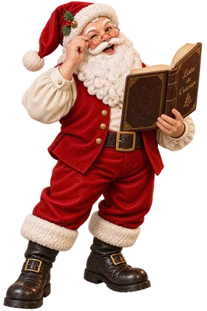 Santa Claus and His Book 2m