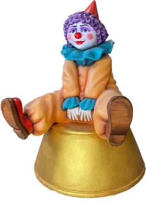 Figurina clovn in sezut