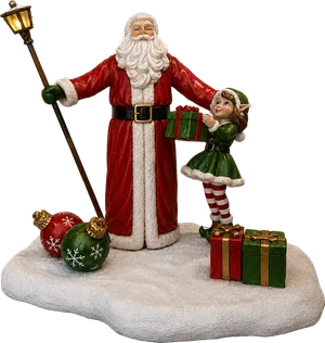 Scenery Santa and the Lady Elf 3 x 2m