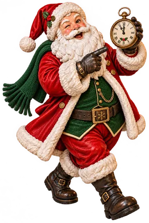 Santa Claus with a Clock 2m