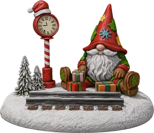 Scenery Gnome with Train Track 1.5m