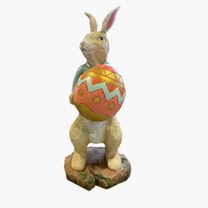 Iepure 1,8m cu ou decorat