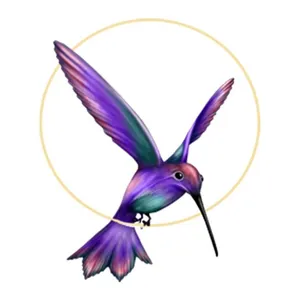 Inel decorativ cu pasare colibri 1,2 m