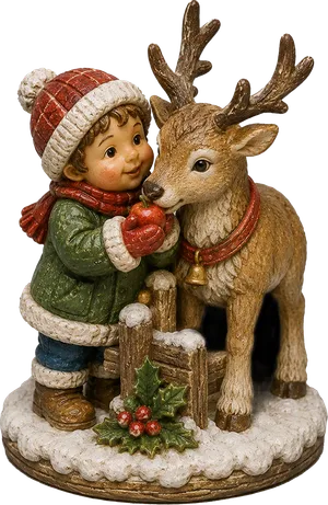 Scenery A Treat for My Reindeer Friend 1.8m