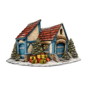 Casa lui Mos Craciun 3 x 2,4 x 3 m