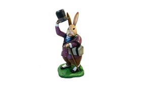 Figurina Iepure cu geanta si baston