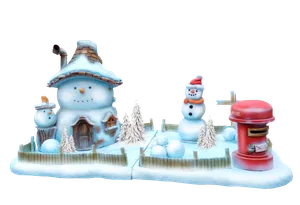 Scenery Snowman House