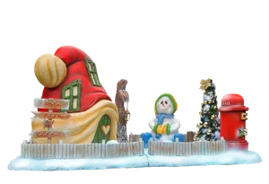 Scenery Santa`s Hat House