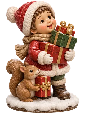 Scenery A Squirrel`s Christmas Surprise 1.5m