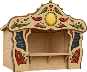 Art Nouveau-style Christmas Kiosk 3x2 m
