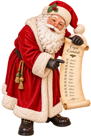 Santa Claus and His List 2m