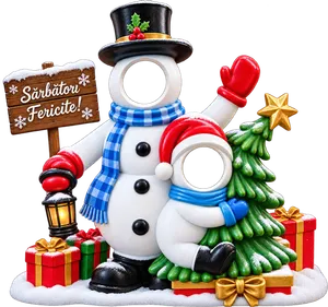 Snowman Photo Point 1.9m